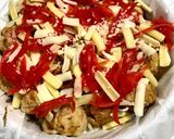 残ったタコ焼きdeチーズ焼き!作り方4写真