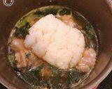 簡単5分！鶏肉とほうれん草の玉子雑炊！作り方2写真