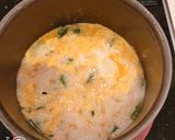 簡単5分！鶏肉とほうれん草の玉子雑炊！作り方4写真