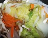 白菜と鶏団子のお鍋作り方4写真