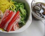 我が家の冷やし中華（簡単ポン酢タレ）作り方1写真