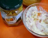 簡単！ベーグルサンドみかんクリームチーズ作り方3写真