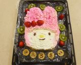 マイメロケーキ手作り☆誕生日ロールケーキ作り方9写真