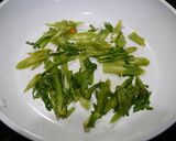 簡単!野菜天と春菊の味噌炒め作り方3写真