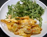 簡単!野菜天と春菊の味噌炒め作り方4写真