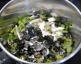 簡単！春菊と海苔のお味噌汁作り方2写真