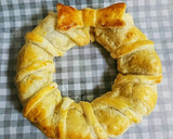 簡単⭐から揚げ入りパイのXmasリース作り方9写真