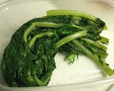 レンジで　大根葉と人参のしょうが醤油和え作り方3写真
