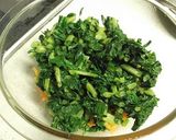 レンジで　大根葉と人参のしょうが醤油和え作り方4写真