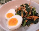 レンジで　大根葉と人参のしょうが醤油和え作り方8写真