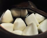 カブと親子そぼろあんかけ。作り方2写真