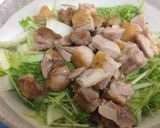 鶏モモ肉のパリパリサラダ作り方4写真
