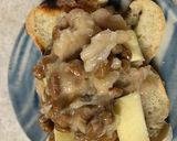 納豆と金時豆のトースト　チーズ入り作り方3写真