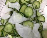 漬物アレンジ(大根と胡瓜のツナサラダ作り方1写真