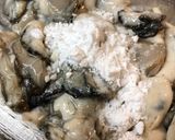 白菜と牡蠣のクリーム煮作り方1写真