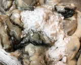 白菜と牡蠣のクリーム煮作り方1写真