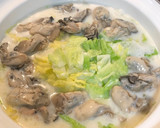 白菜と牡蠣のクリーム煮作り方6写真