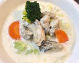 白菜と牡蠣のクリーム煮作り方10写真