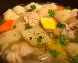 鶏手羽元の塩じゃがバタースープ煮作り方4写真