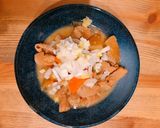 炊飯器でラクラク！もつ煮込み作り方5写真