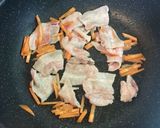 白ネギと豚肉の酒粕＆赤味噌炒め作り方5写真