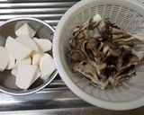 ☆長芋・鶏肉・舞茸♪バター醤油炒め☆作り方2写真