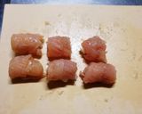 ササミ no 大葉チーズ巻き揚げ作り方3写真