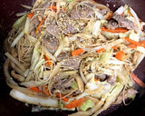 牛肉と野菜のチャプチェ風炒め作り方6写真