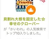 貝割れ大根を固定した☆幸せのクローバー作り方1写真