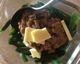 納豆とニラのトースト（チーズ入り）作り方3写真