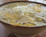 めかぶがとろ～り！　かきたまうどん作り方5写真