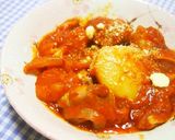 チキントマト煮かけオムライス♪作り方9写真