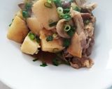 簡単に♪豚こま肉と長芋の煮物作り方3写真