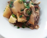 簡単に♪豚こま肉と長芋の煮物作り方3写真