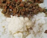 ☆カレー味肉味噌入り♪ポテトサラダ☆作り方2写真