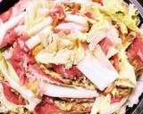 腸まで届く卵焼き豚バラ白菜の塩レモン鍋作り方3写真