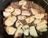 かぶとひき肉の炒め煮作り方3写真