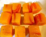 柿と生ハムのカルパッチョ作り方1写真
