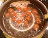 ホットミルクココア、チョコinチョコ白玉作り方10写真