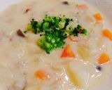 たっぷり野菜のクラムチャウダー風(豆乳)作り方8写真