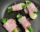 茄子と万能ねぎのバター醤油ベーコン焼き作り方9写真