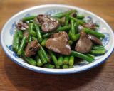 鳥ハツとにんにくの芽のオイスター炒め作り方6写真
