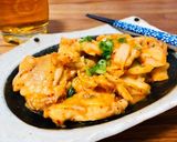レンジで時短！甘辛チキンのキムチーズ♡作り方5写真