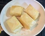 豆腐の春巻きの皮包み焼き作り方3写真
