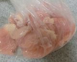 しっとりやわらか♪　鶏むねのねぎ塩炒め作り方1写真