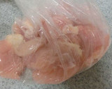 しっとりやわらか♪　鶏むねのねぎ塩炒め作り方1写真