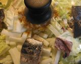白菜とサバ缶のカレー蒸し作り方2写真