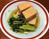 油揚げ(厚揚げ)と小松菜の煮物＊副菜作り方4写真