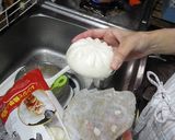 肉まんの中華スープ漬け（ワンタン麺風）作り方4写真