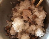 納豆と鶏胸肉のさっぱり煮の混ぜご飯作り方4写真